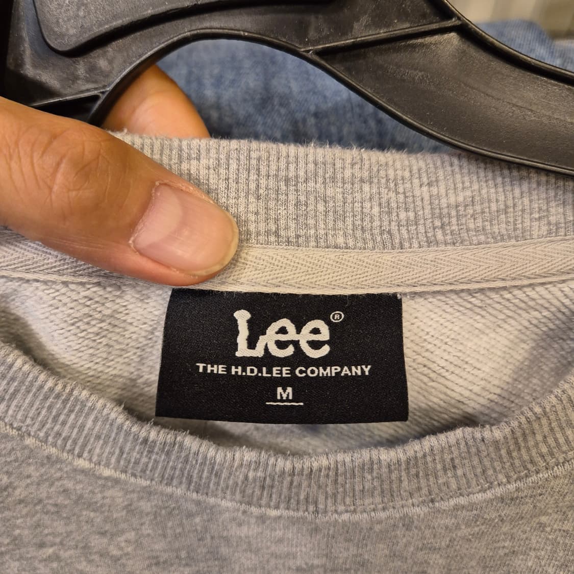 (M)LEE. 그레이 맨투맨  상품이미지3