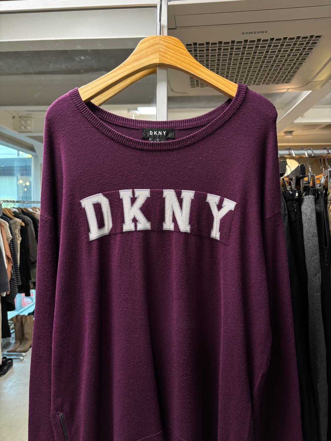 Dkny 마룬 니트 상품이미지3