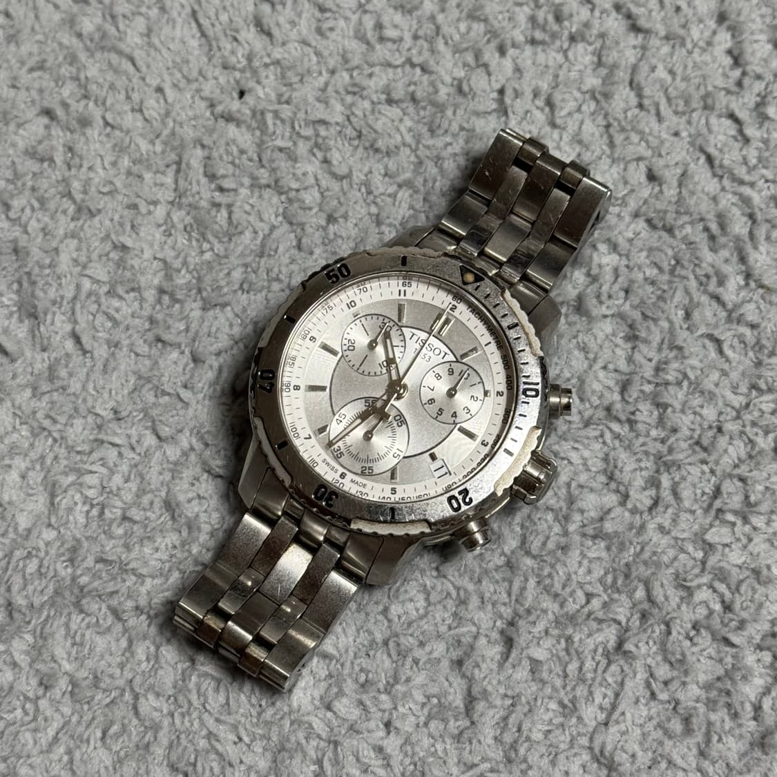 티쏘 PRS200 크로노그래프 메탈 시계 상품이미지1