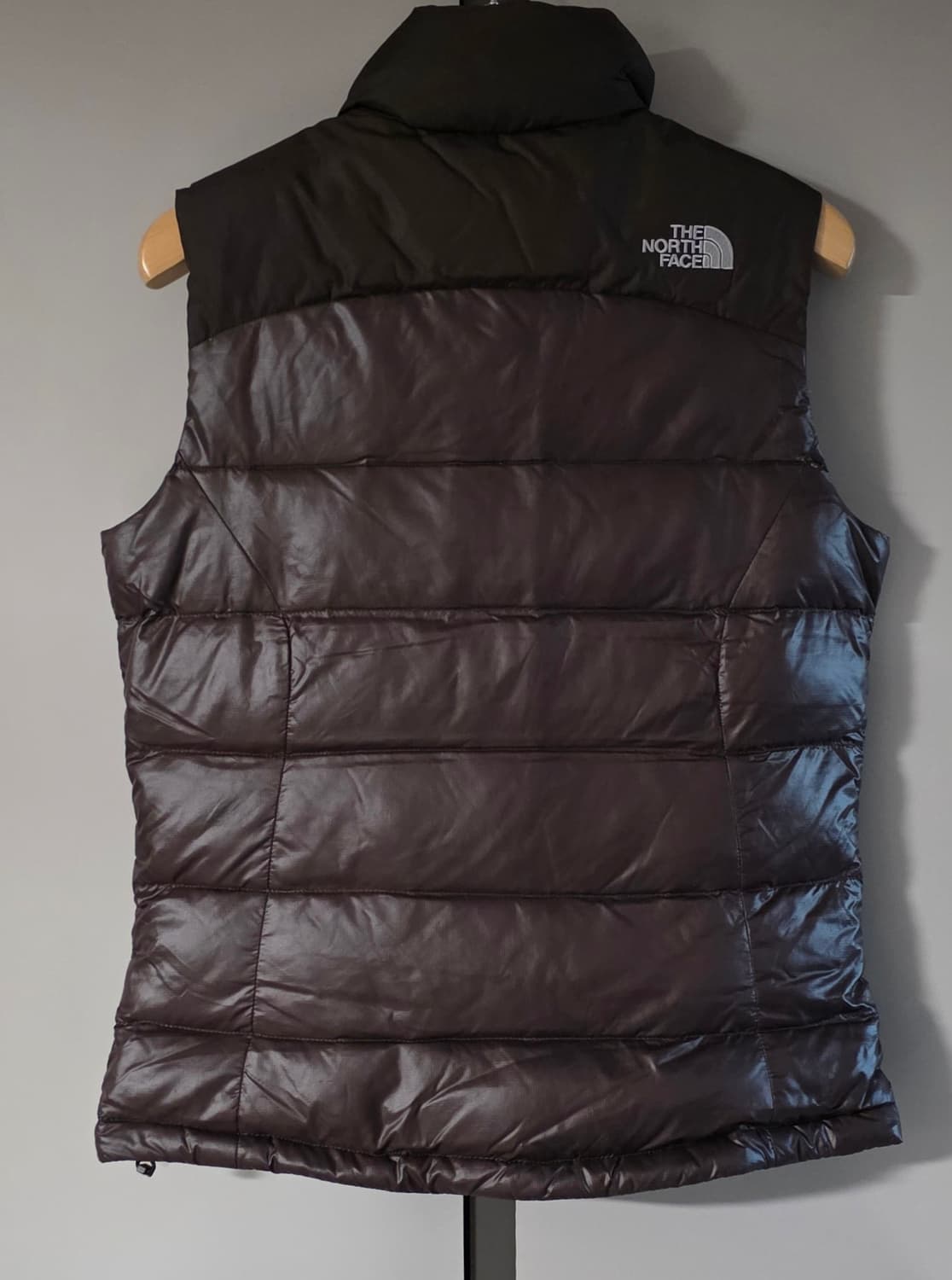 노스페이스 700 초코브라운 구스다운 패딩조끼.   싸이즈 85  여성용 상품이미지2