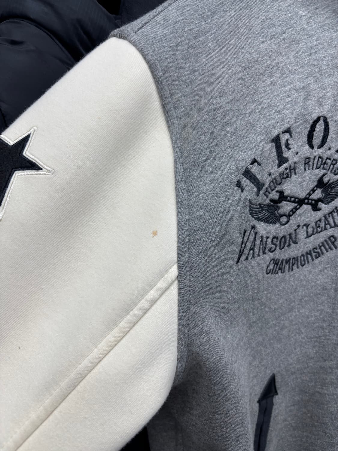 밴슨 레더 TFOA 후디 바시티 자켓 상품이미지7