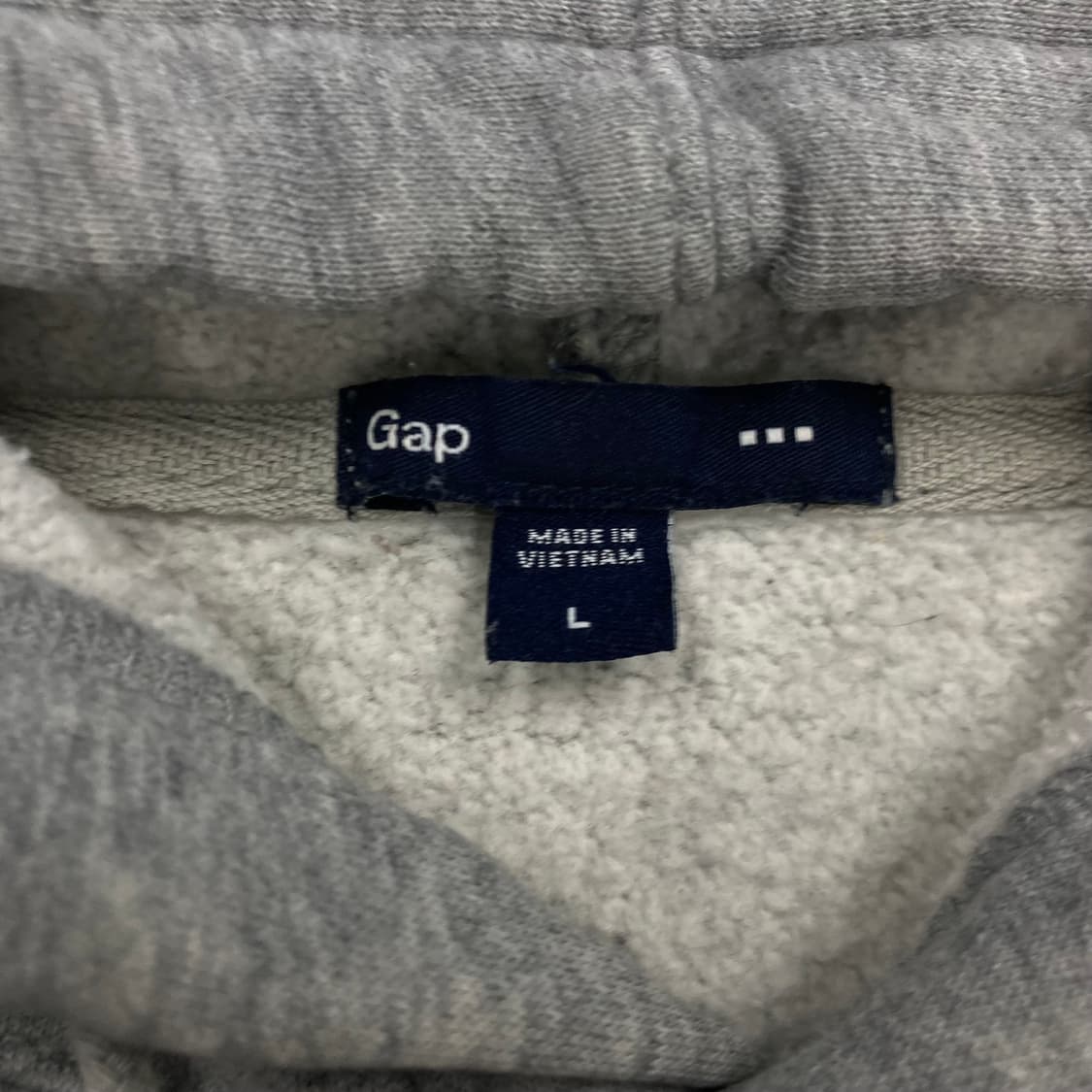 GAP 그레이 컬러 스펠아웃 빅로고 후드티 상품이미지3