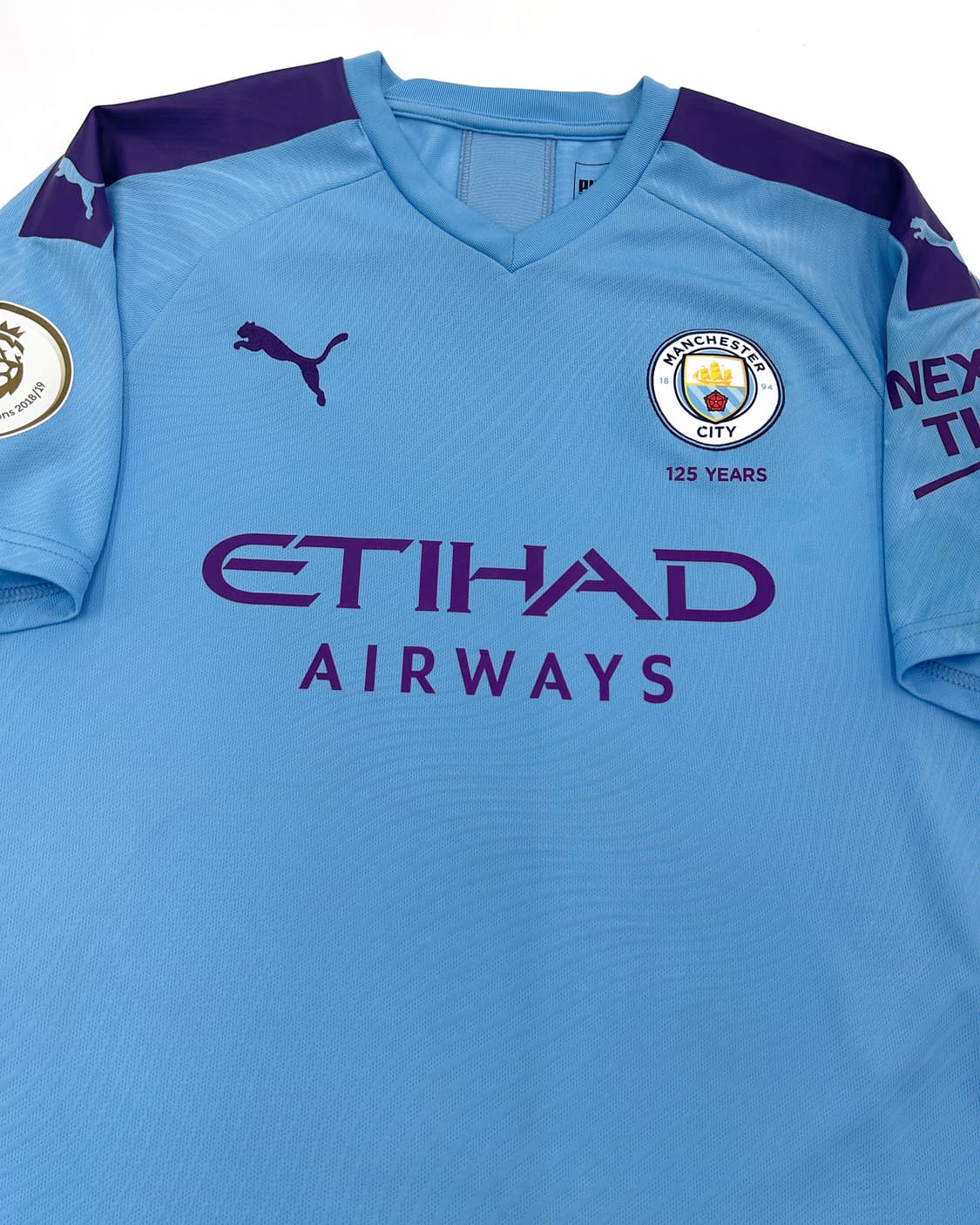 퓨마 19-20 맨체스터 시티 125주년 홈 리그킷 더브라위너 덕배 상품이미지6