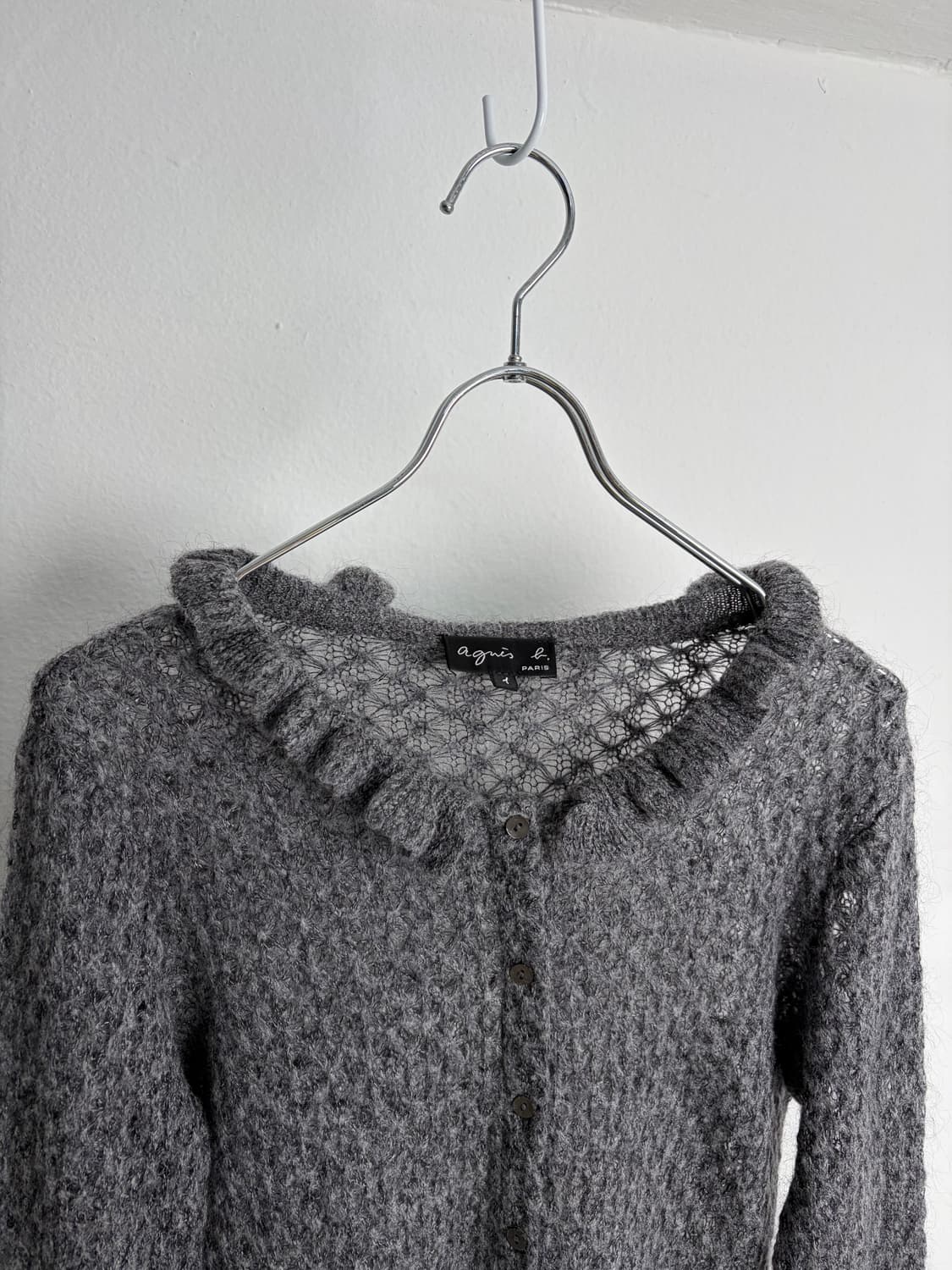 아네스베 프릴 니트 가디건 상품이미지2