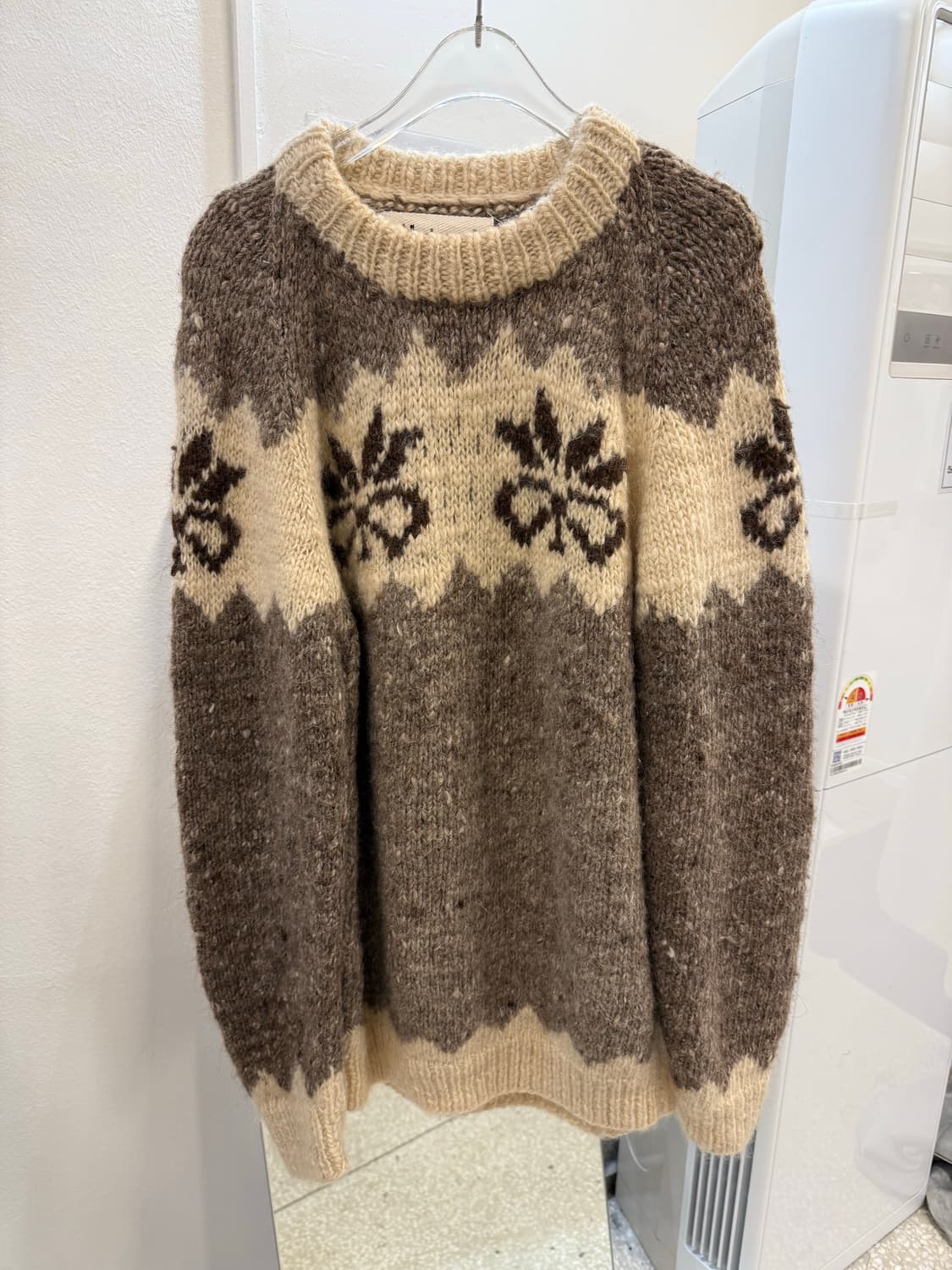Vintage Heavy wool knit sweater 상품이미지1