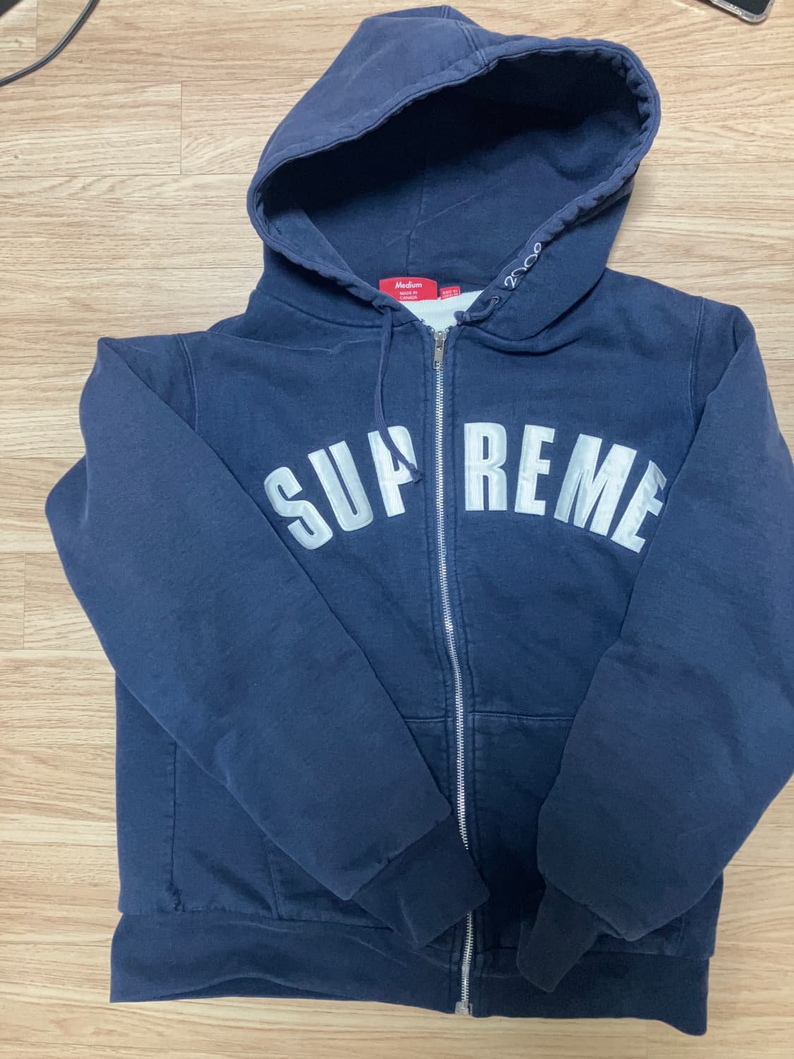 Supreme 2009 Arch Logo Zip Up Hoodie 상품이미지1