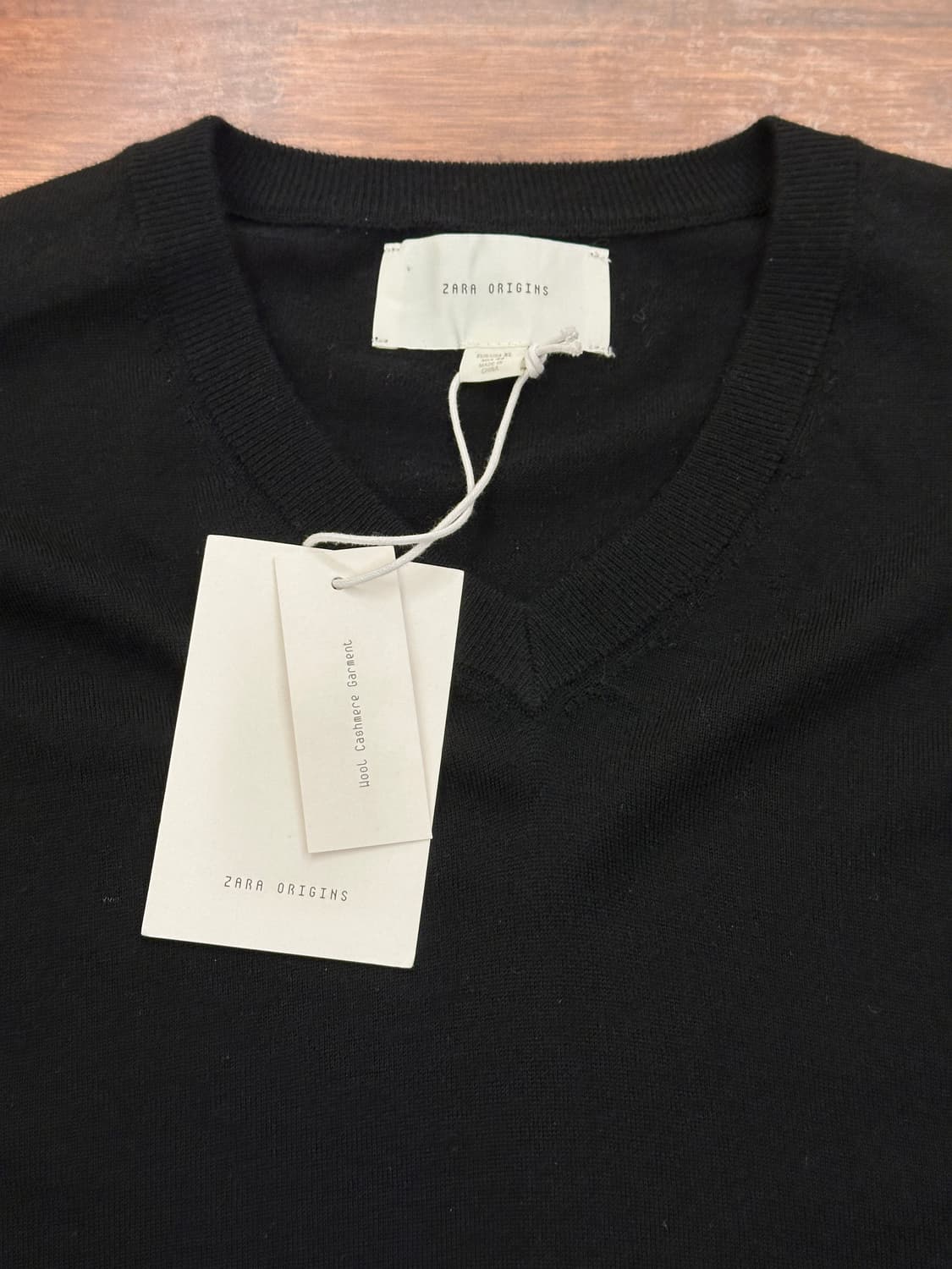 [새제품] 자라 오리진 캐시미어 니트 블랙 XL 상품이미지2