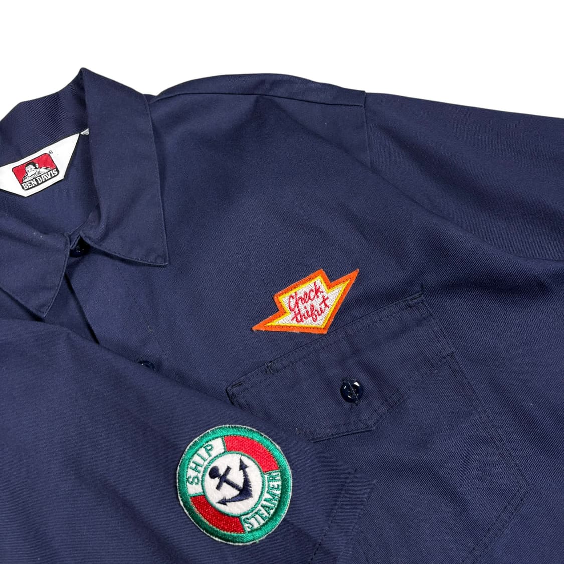 밴 데이비스 네이비 워크 셔츠 상품이미지2