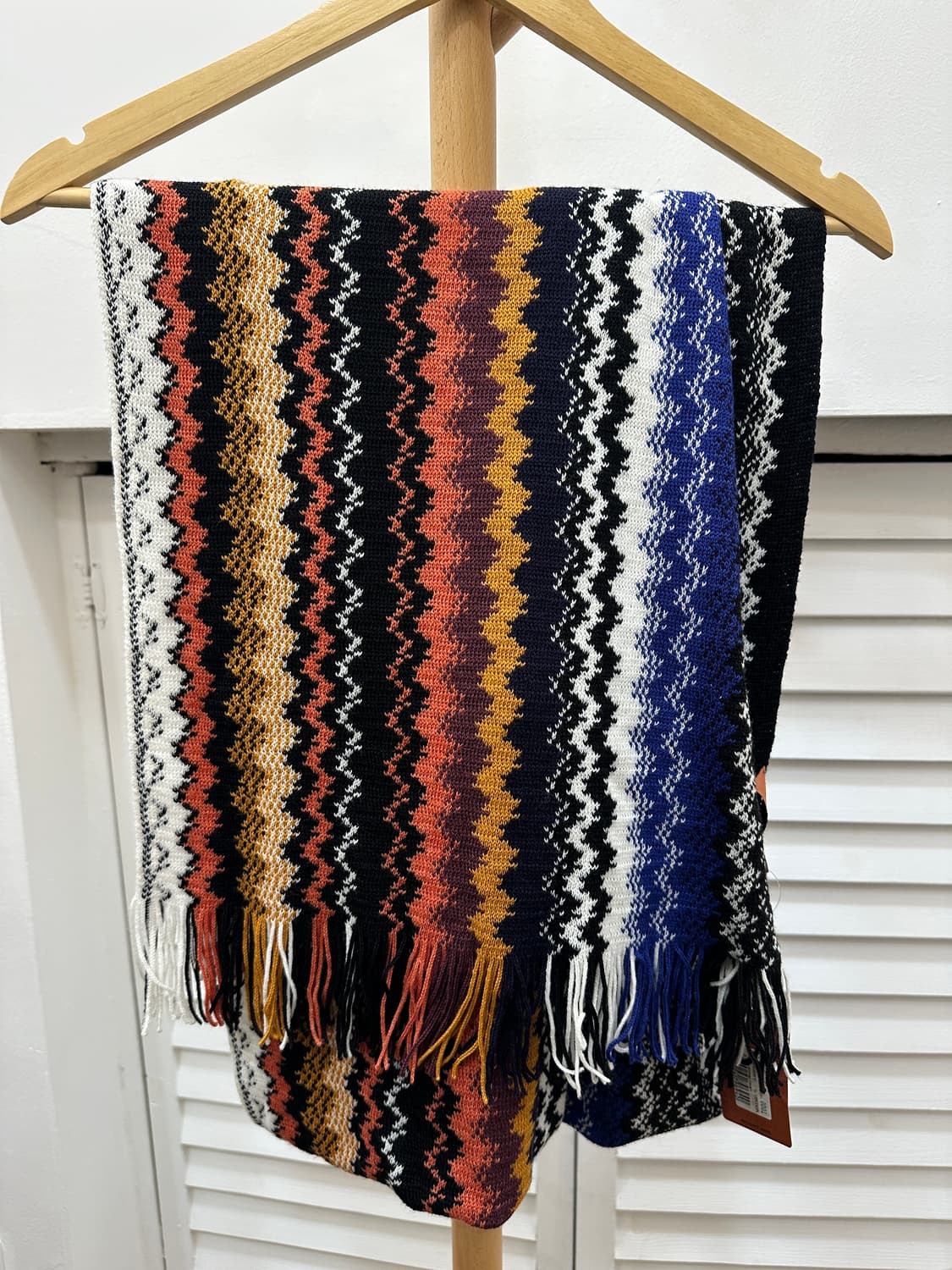 미쏘니 MISSONI 패턴 니트 머플러 상품이미지1