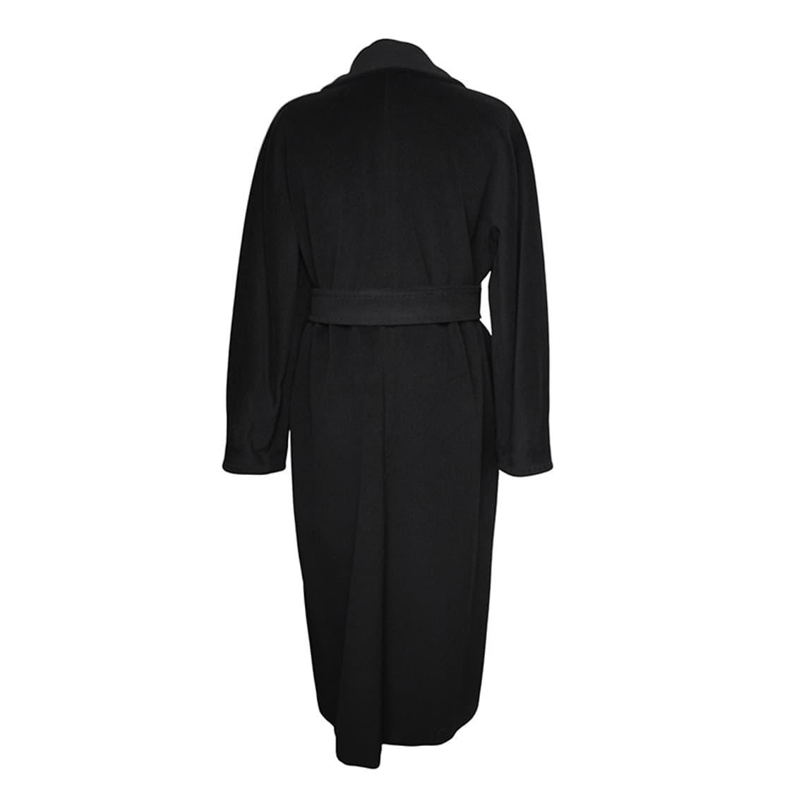 막스마라 마담 블랙 벨티드 울캐시미어 롱코트 34 상품이미지2