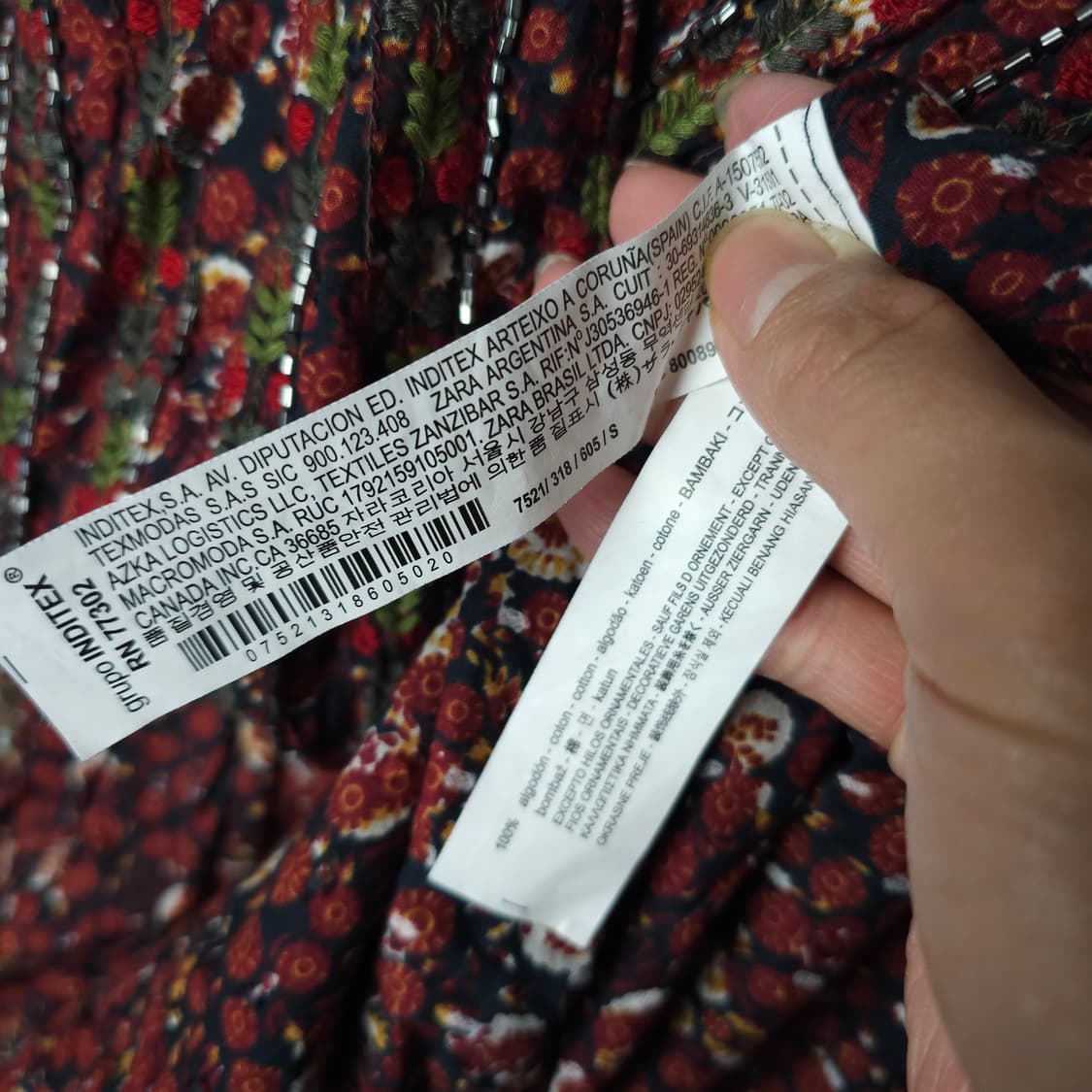 (새상품)자라 롱 원피스 여성55사이즈 상품이미지6