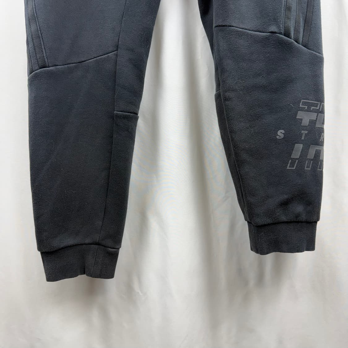 (S) 아디다스 삼선 스웻 조거 팬츠 블랙 상품이미지3