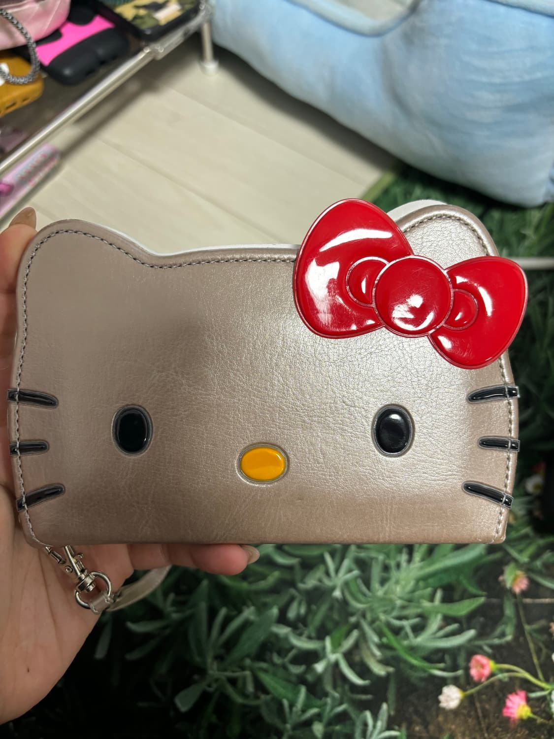 아이폰 15헬로키티 지갑케이스 (브라운) 상품이미지1