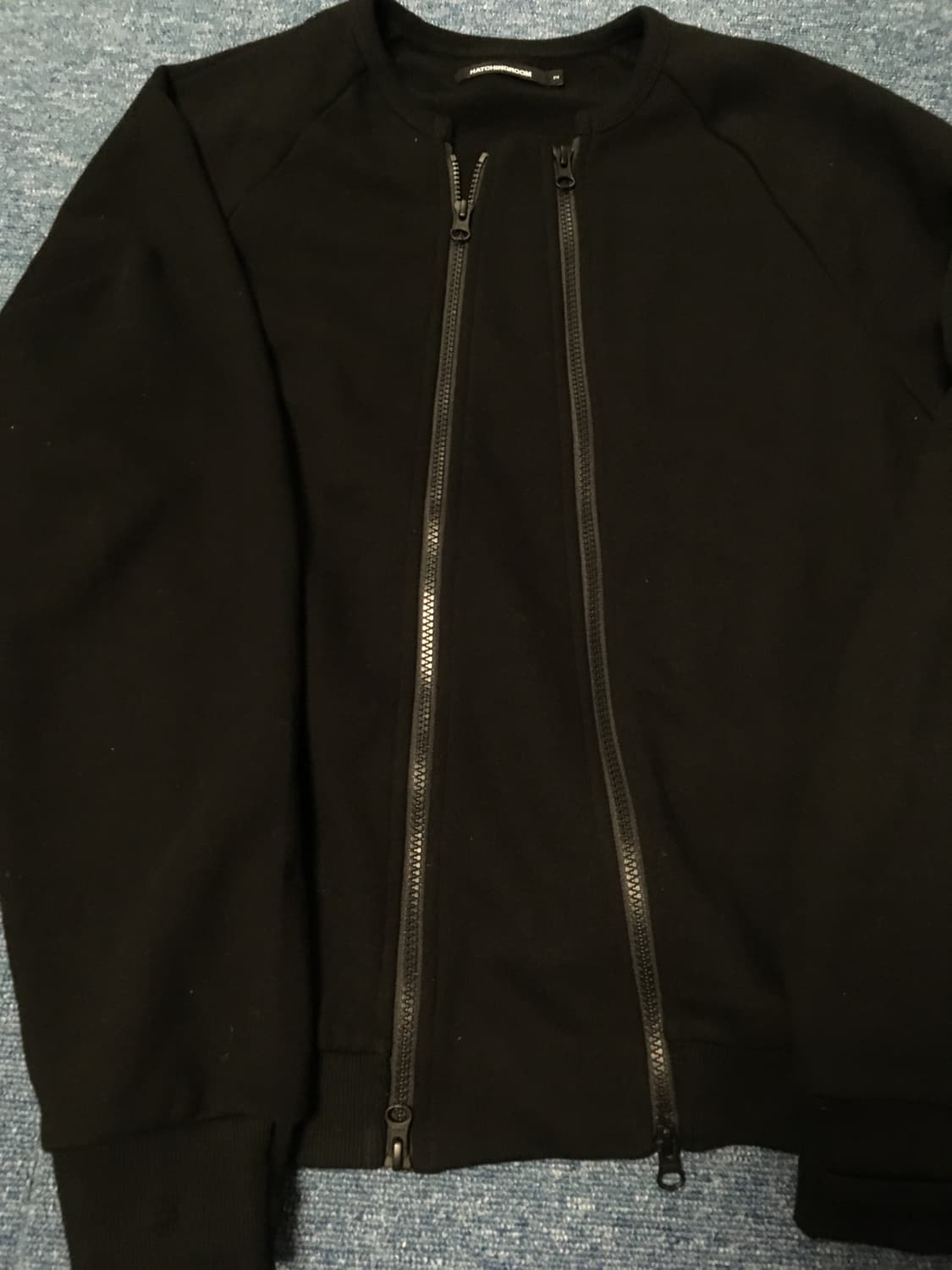 해칭룸 듀얼 집 가디건 블랙 2 상품이미지4