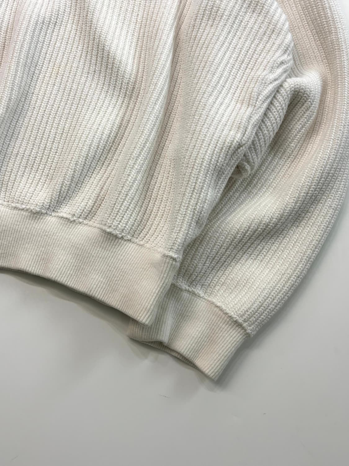 Issey Miyake 이세이미야케 90s 화이트 모크넥 니트 상품이미지5
