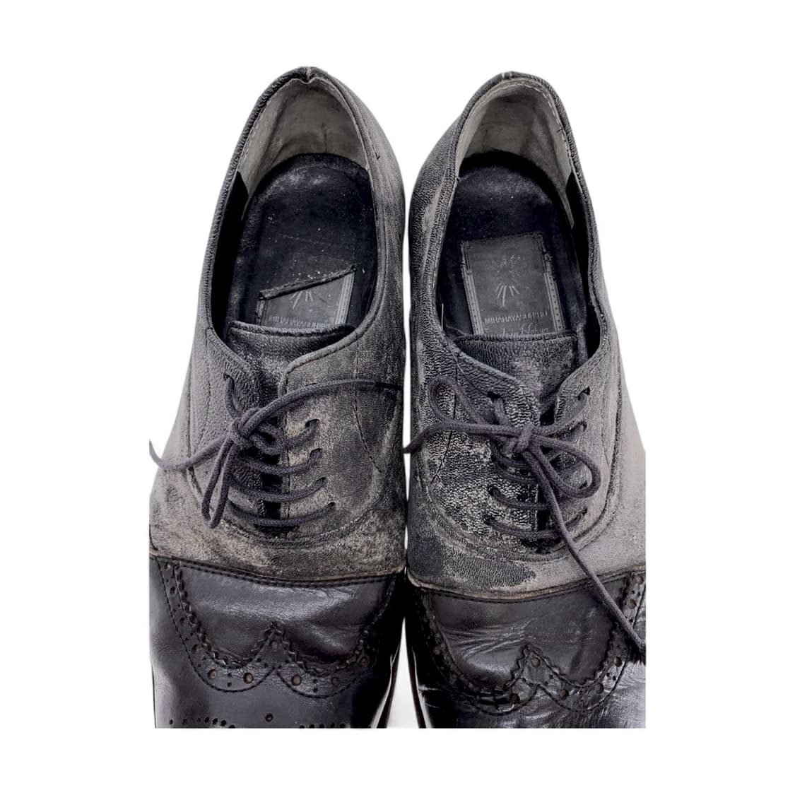미하라 야스히로 아카이브 빈티지가공 윙팁 드레스슈즈 상품이미지5