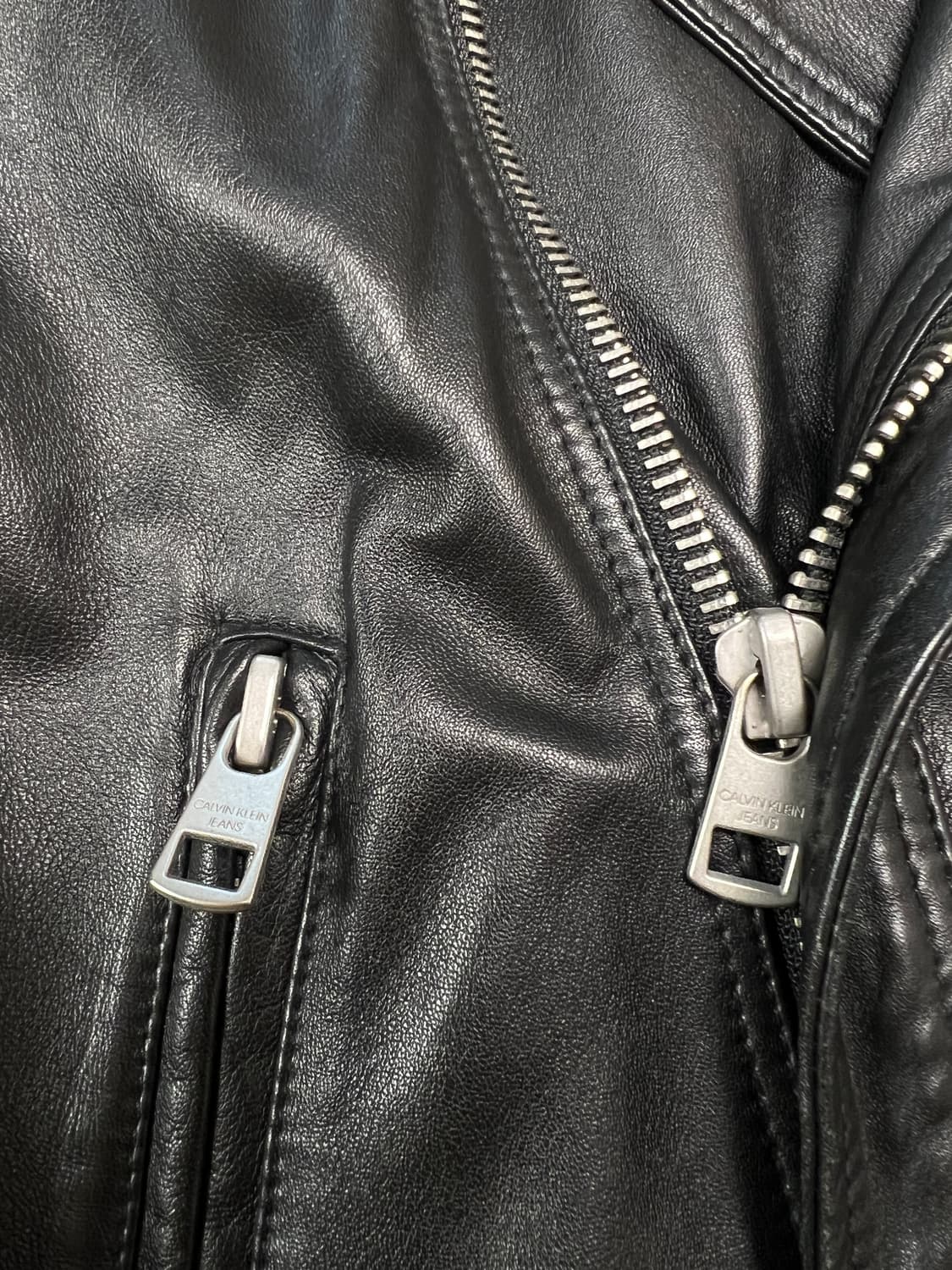 [M] 캘빈클라인 진스 램스킨 더블 라이더 자켓 상품이미지5