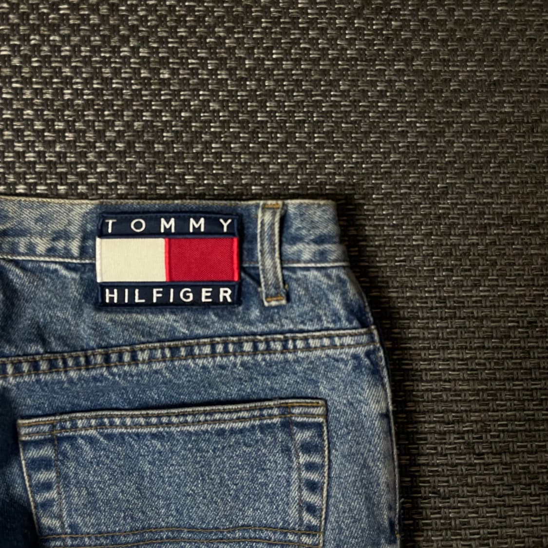 (34) 타미힐피거 자수로고 중청 데님 팬츠 상품이미지5