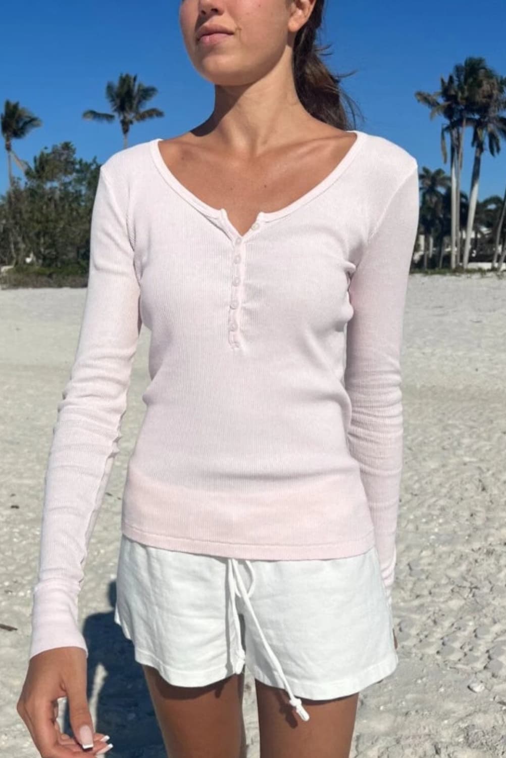 브랜디멜빌 젤리탑 핑크 긴팔티 롱슬리브 쓰리타임즈 클리시어 상품이미지1