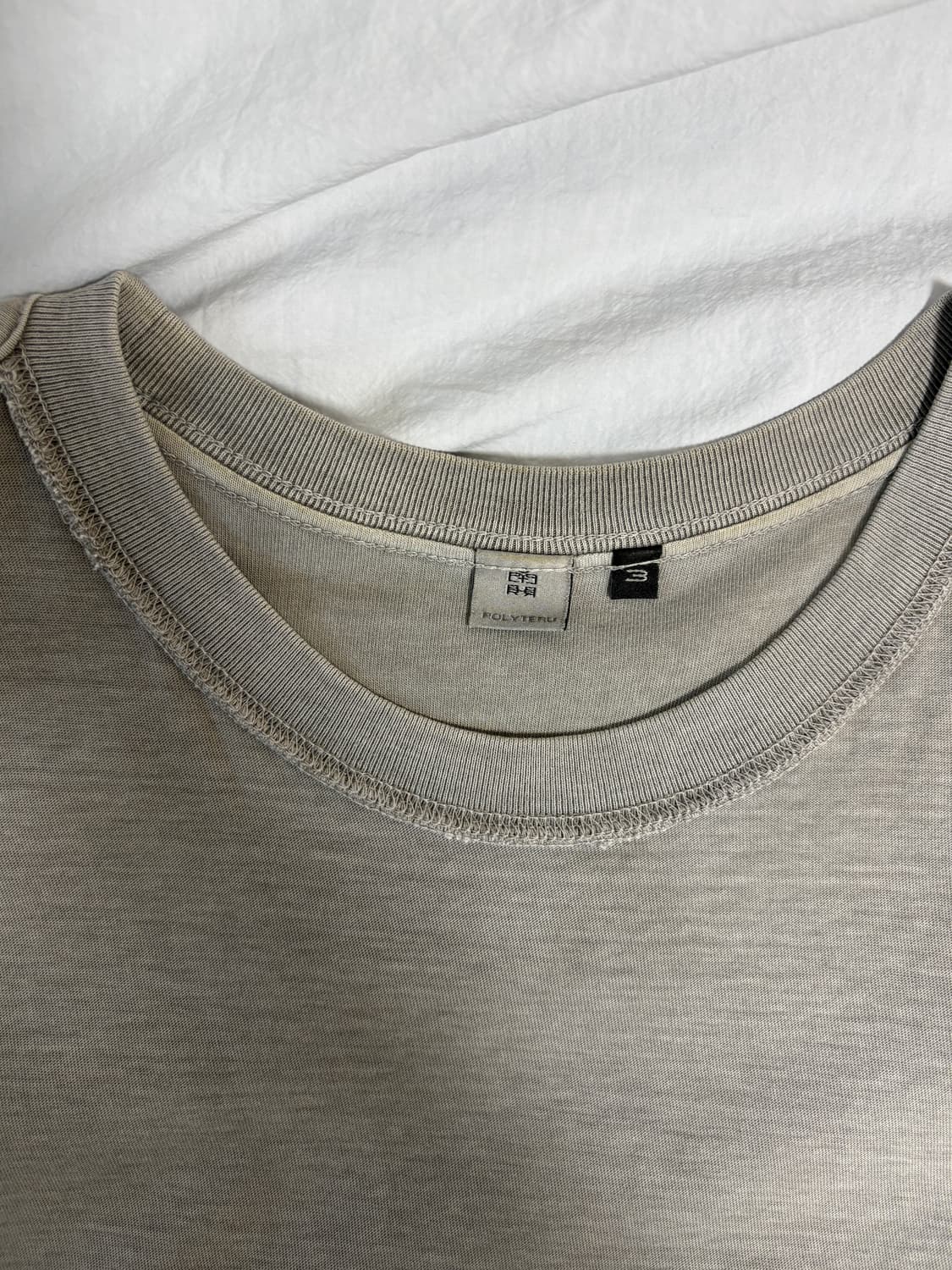 [3] 폴리테루 리버스드 티 - 빈티지 그레이 상품이미지2