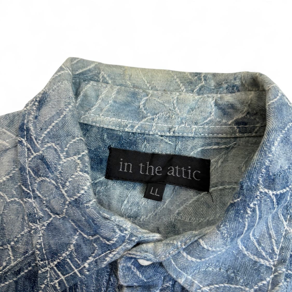 인더애틱 in the attic 플라워 자수 스냅 버튼 셔츠 상품이미지8