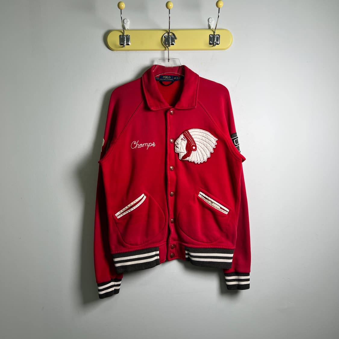 폴로 랄프로렌 인디언 뉴욕 코튼 바시티 자켓 M 상품이미지1