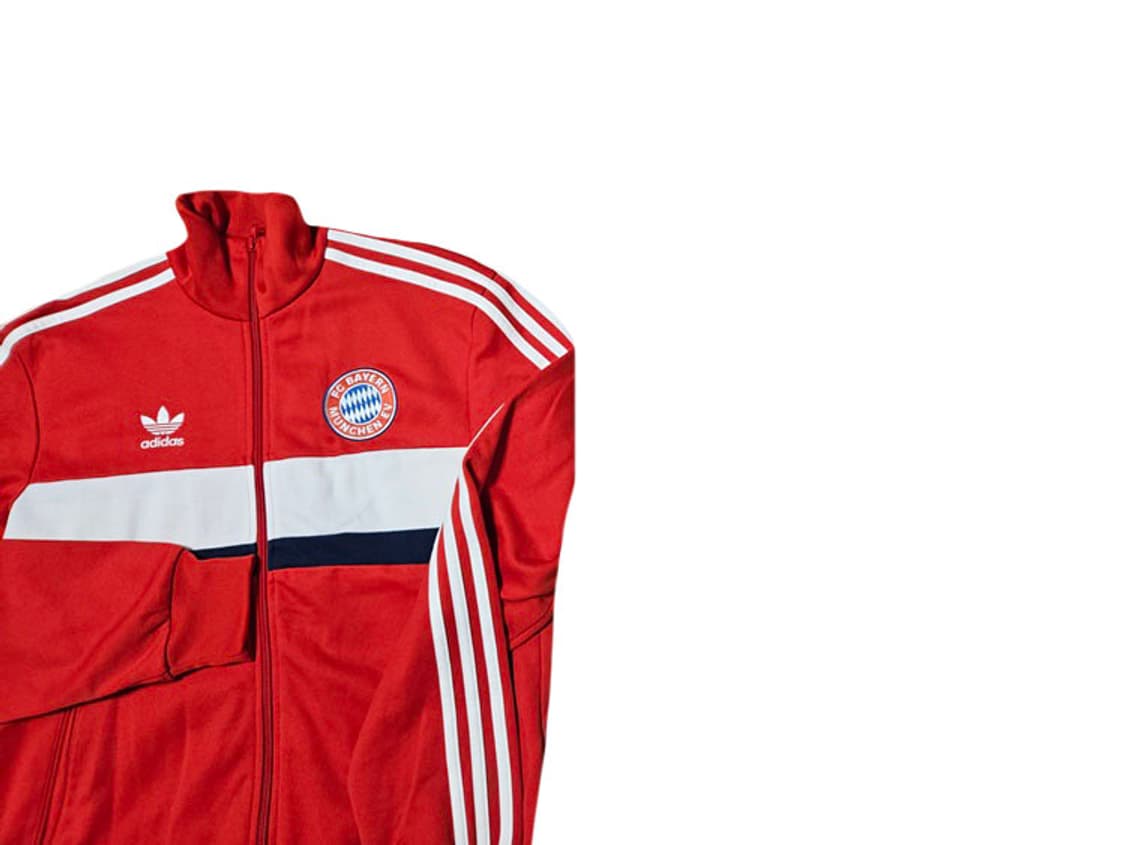 아디다스 올드스쿨 빈티지 불꽃 바이에른 뮌헨 져지 자켓 상품이미지2