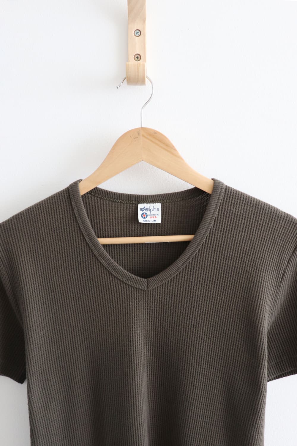 Alpha Industries v-neck waffle T-shirt 상품이미지2