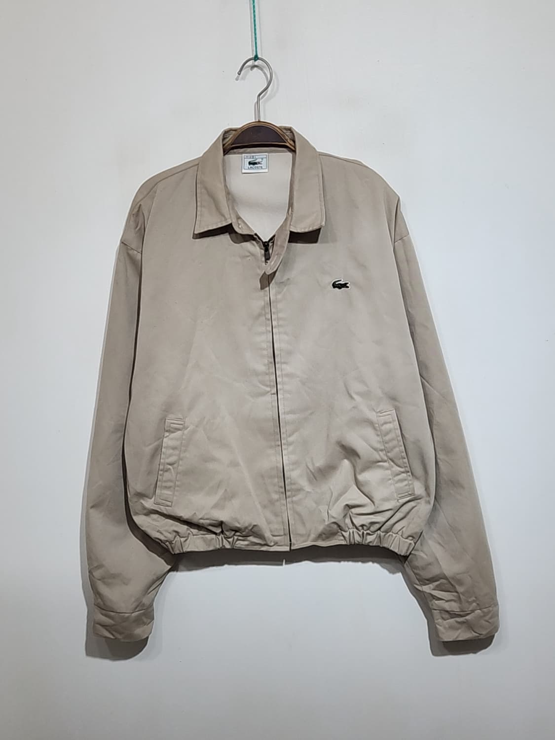 (L) 라코스테 블루종 점퍼 베이지 로고 자켓 캐주얼  상품이미지1