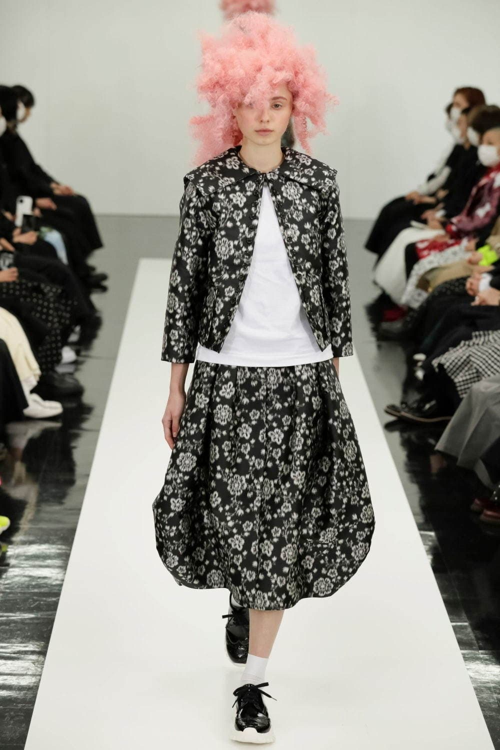 Floral Jacquard Transformed Volume Skirt 상품이미지1