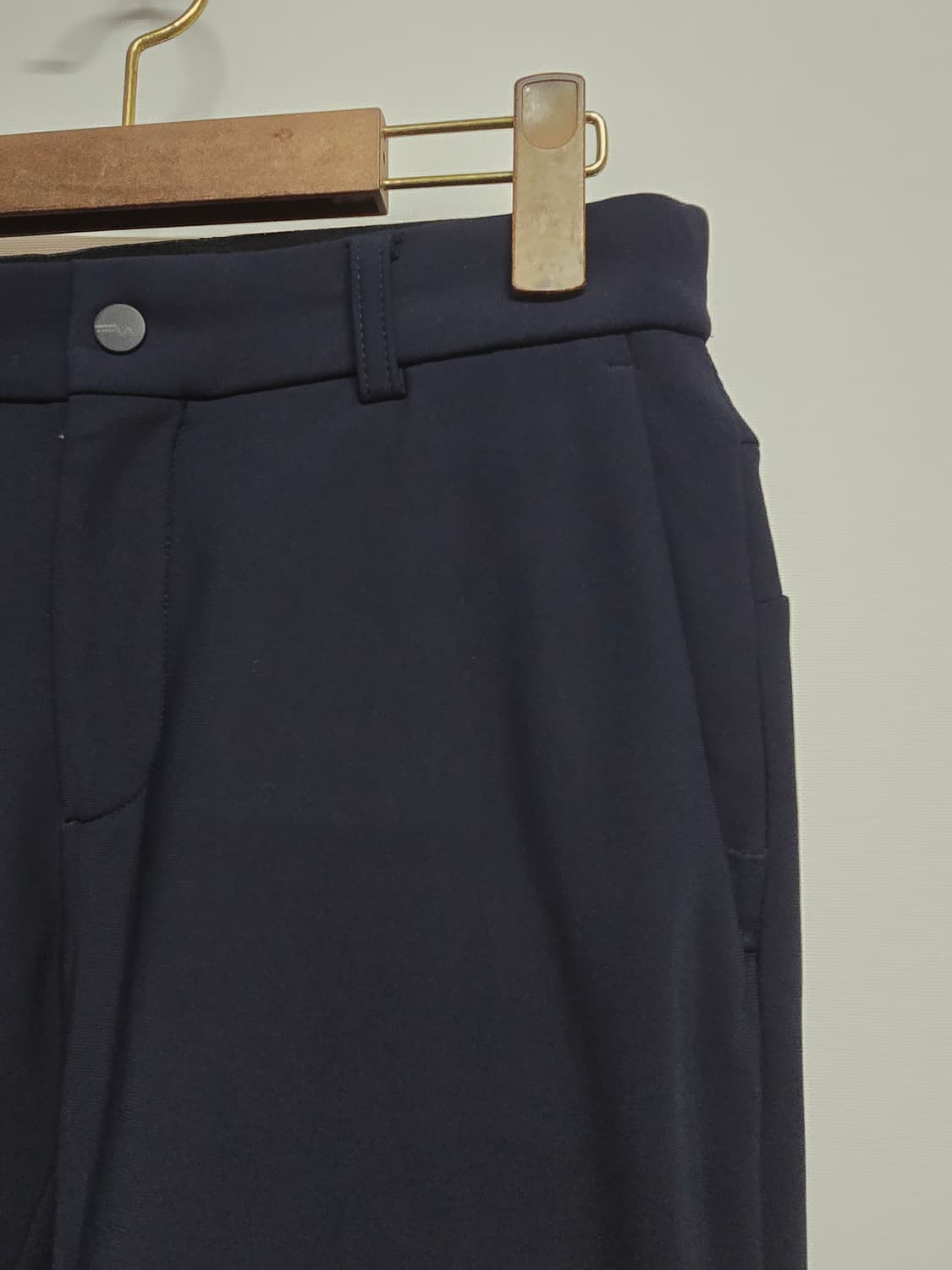 와이드앵글 블랙 기본 슬랙스 상품이미지2