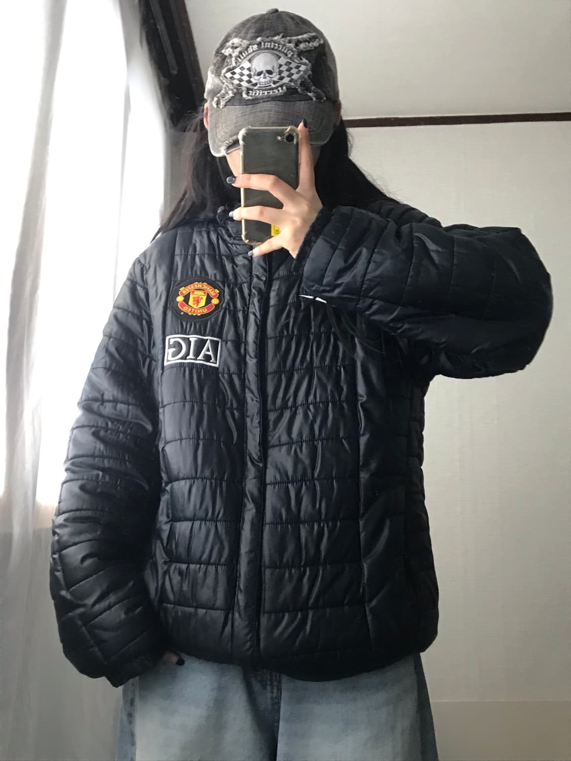 나이키 맨유 후드 경량패딩 상품이미지4