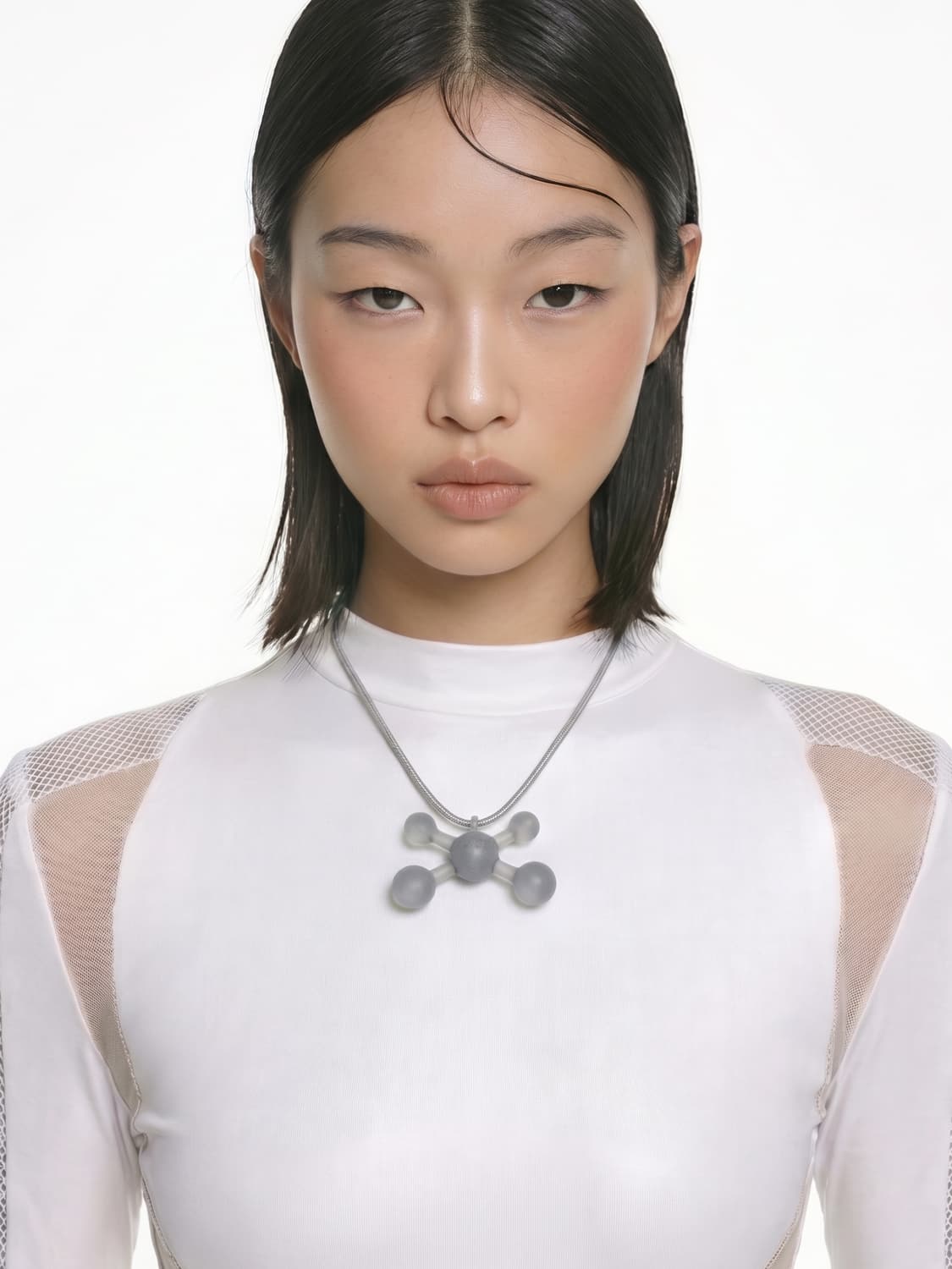 matte grey ball 목걸이 상품이미지1