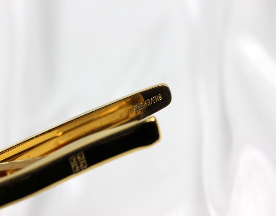 지방시 B+등급 5.2cm 실버925 은 남자 명품 넥타이핀 상품이미지4