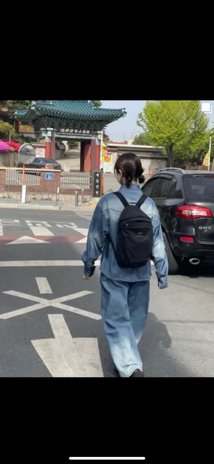 트리밍버드 웨스턴 데님 셋업 셔츠 western denim set-up 상품이미지2