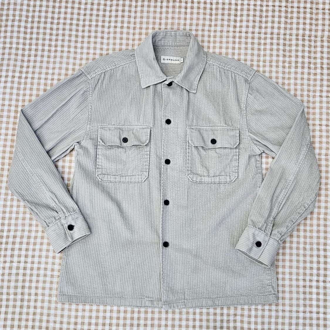 지오다노 골덴 셔츠 남방 남자100 상품이미지1