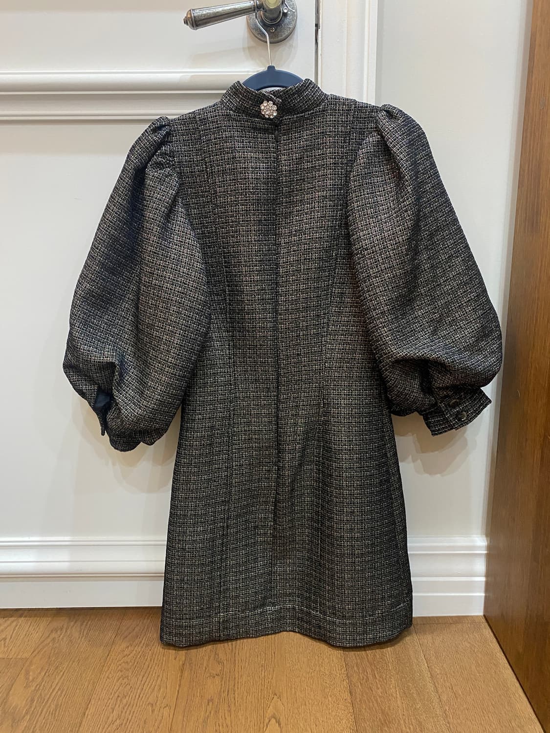 Ganni 가니 벌룬 소매 미니 원피스  상품이미지2