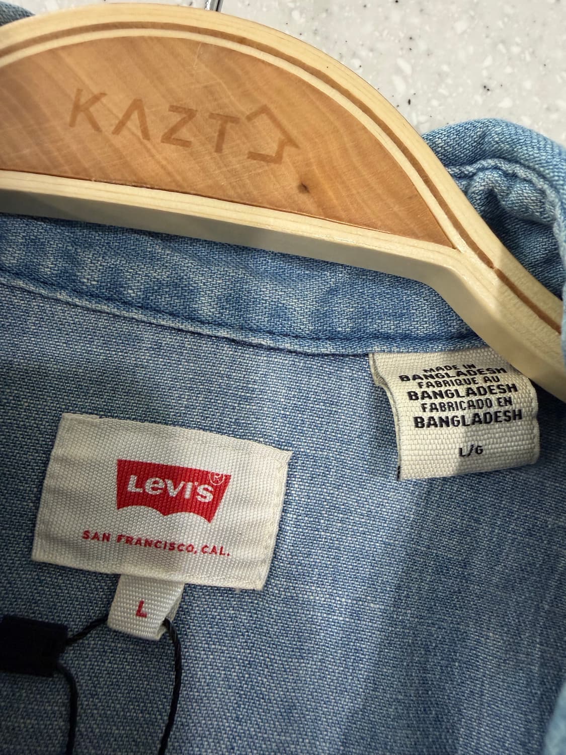 195. 리바이스 데님셔츠 청셔츠 상품이미지3