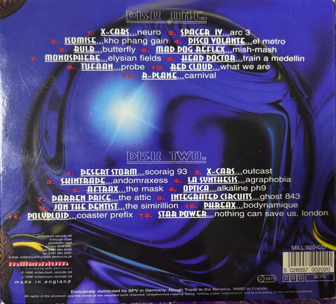 UK SPACE TECHNO 90년대 영국 테크노 2CD  상품이미지2