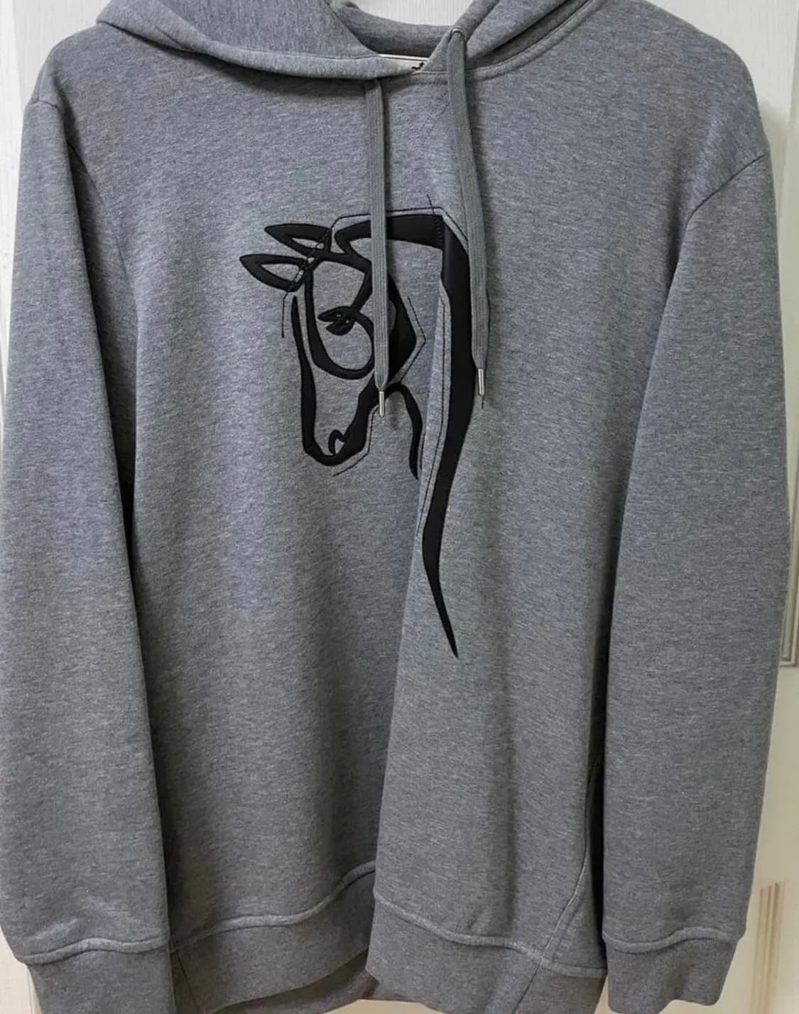 [미개봉 새상품] 에르메스 페가수스 램스킨패치 후디 그레이 Large 상품이미지2