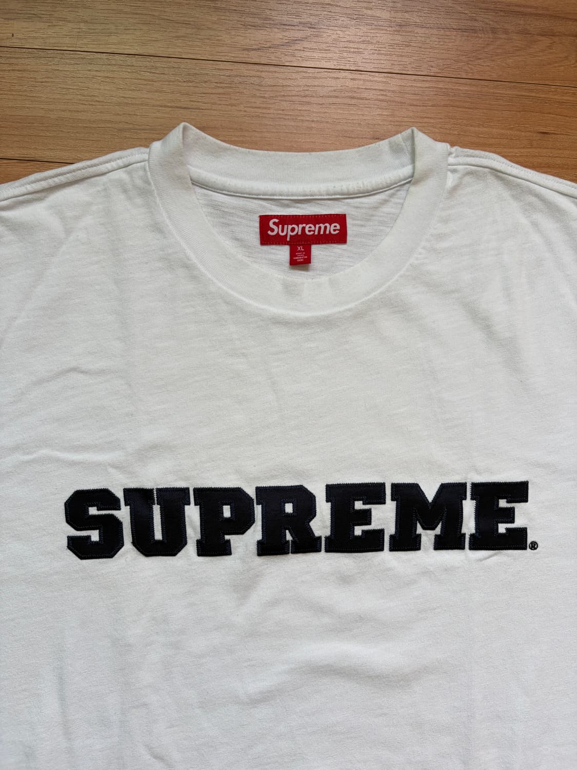 [XL] 슈프림 컬리지에이트 숏슬리브 탑 화이트 상품이미지2