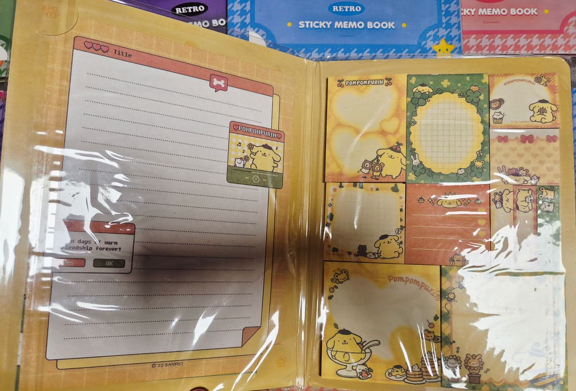 산리오 레트로 포스트잇 메모지 북 (6권 세트) 상품이미지2