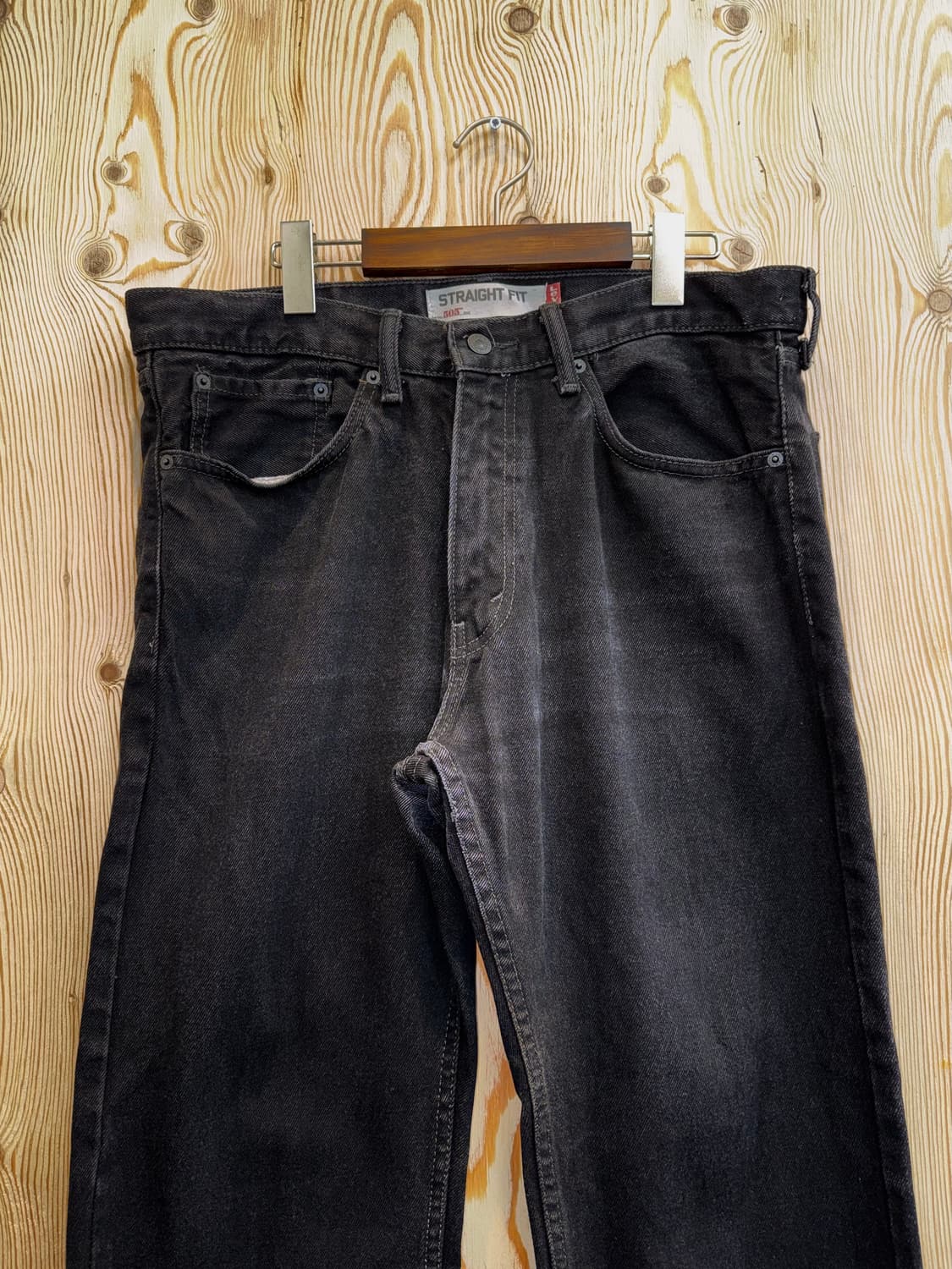 리바이스 505 흑청 팬츠 상품이미지2