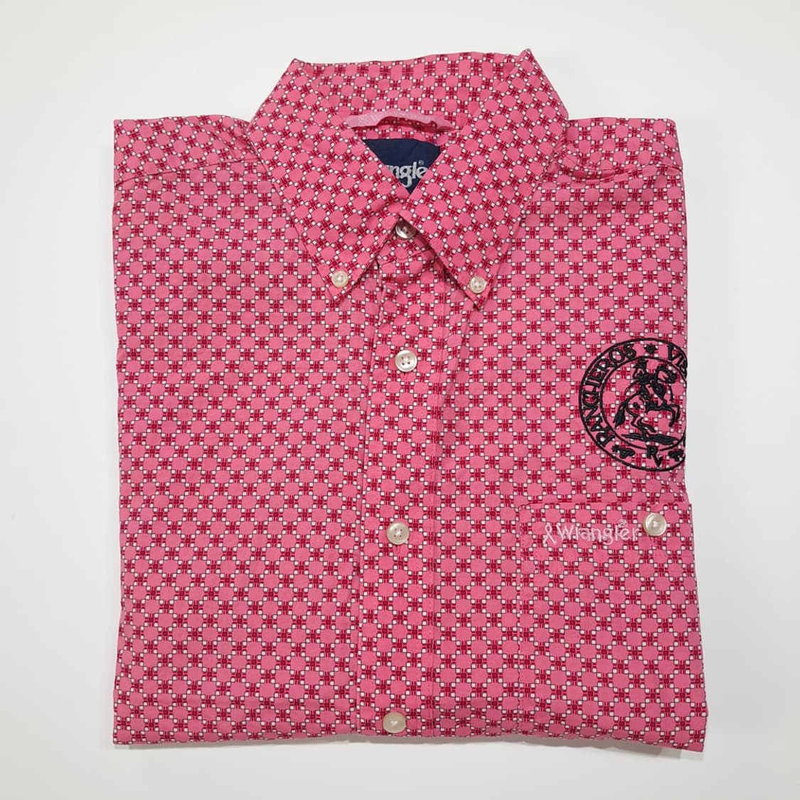 CL892 L 랭글러 핑크 리본 유방암 캠페인 유니크 자수 셔츠 남방 상품이미지6