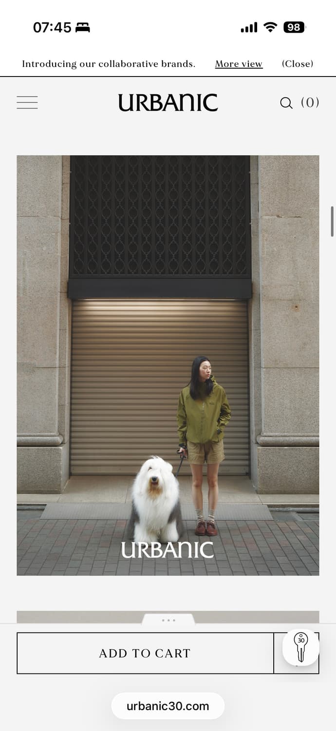 urbanic runleaf jacket 얼바닉 런리프 자켓 1 size 상품이미지3