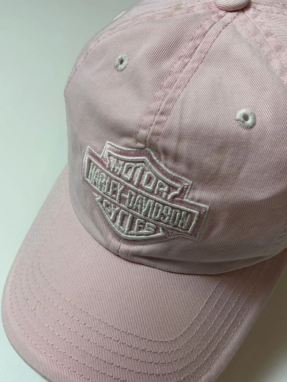할리데이비슨 00's 자수 로고 핑크 볼 캡 Q1525 상품이미지3