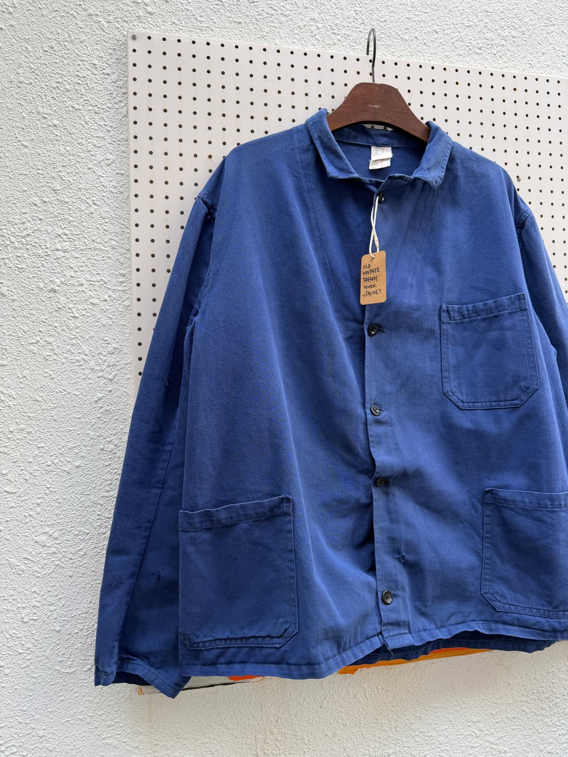 WASHED BLUE BELTED OLD VINTAGE 프렌치워크자켓 상품이미지4