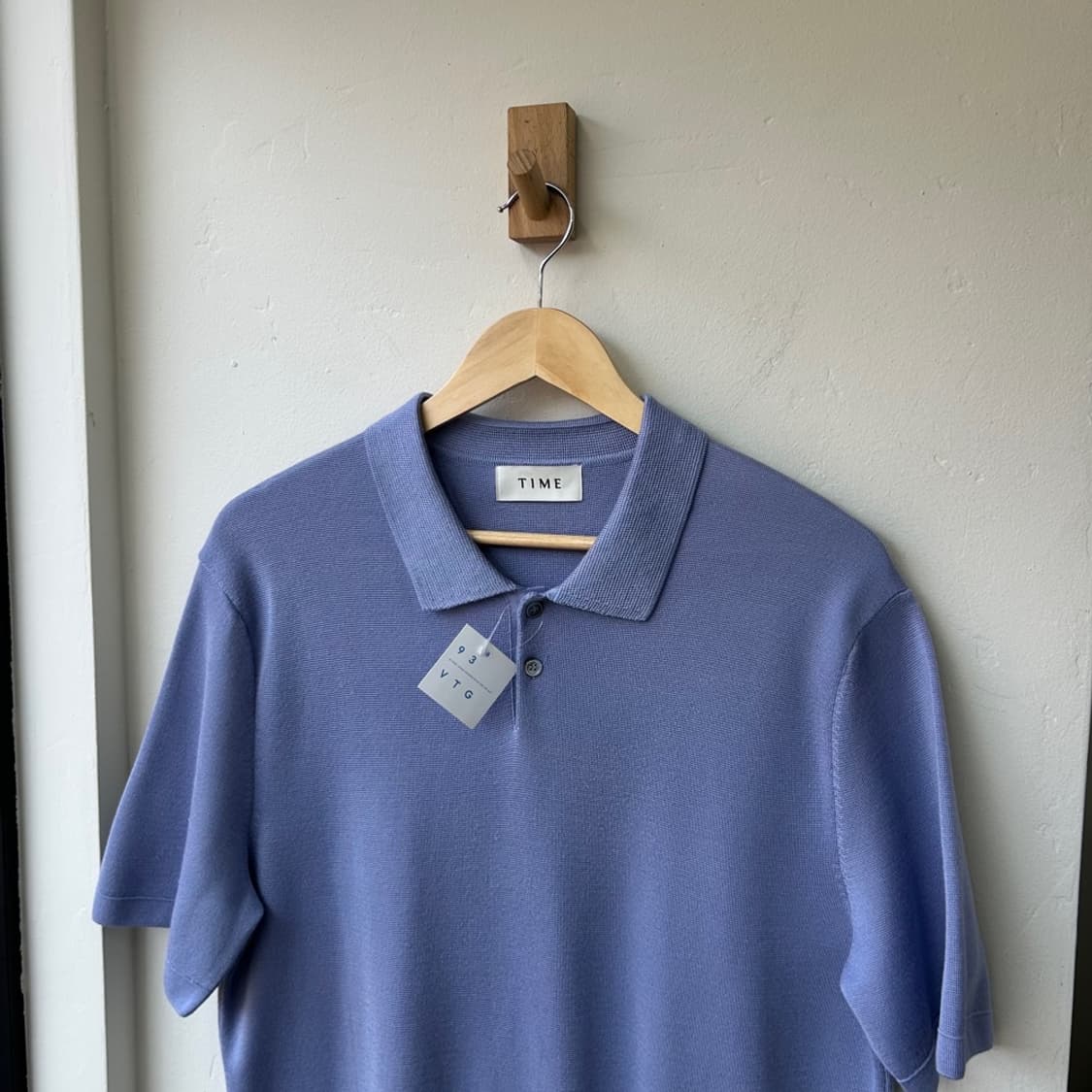 16568 - 타임 반팔 카라 니트 상품이미지1