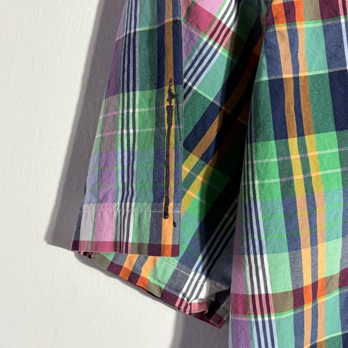 폴로 랄프로렌 빈티지 멀티 컬러 체크 반팔 셔츠 (무료배송) 상품이미지2