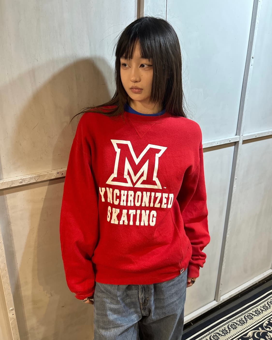 90s RUSSELL y2k grunge purple sweats 상품이미지1